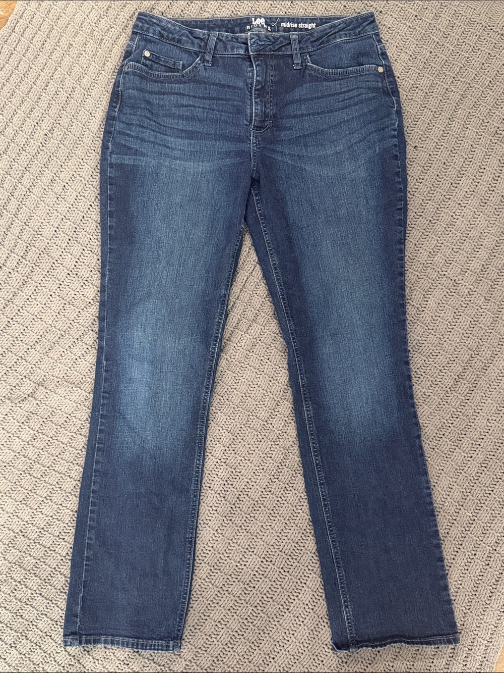 Lee Women's Straight Leg Jeans - Dark Indigo Blue